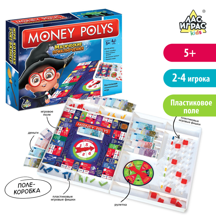 Настольная экономическая игра Money Polys магические приключения   4505535 (Вид 1)