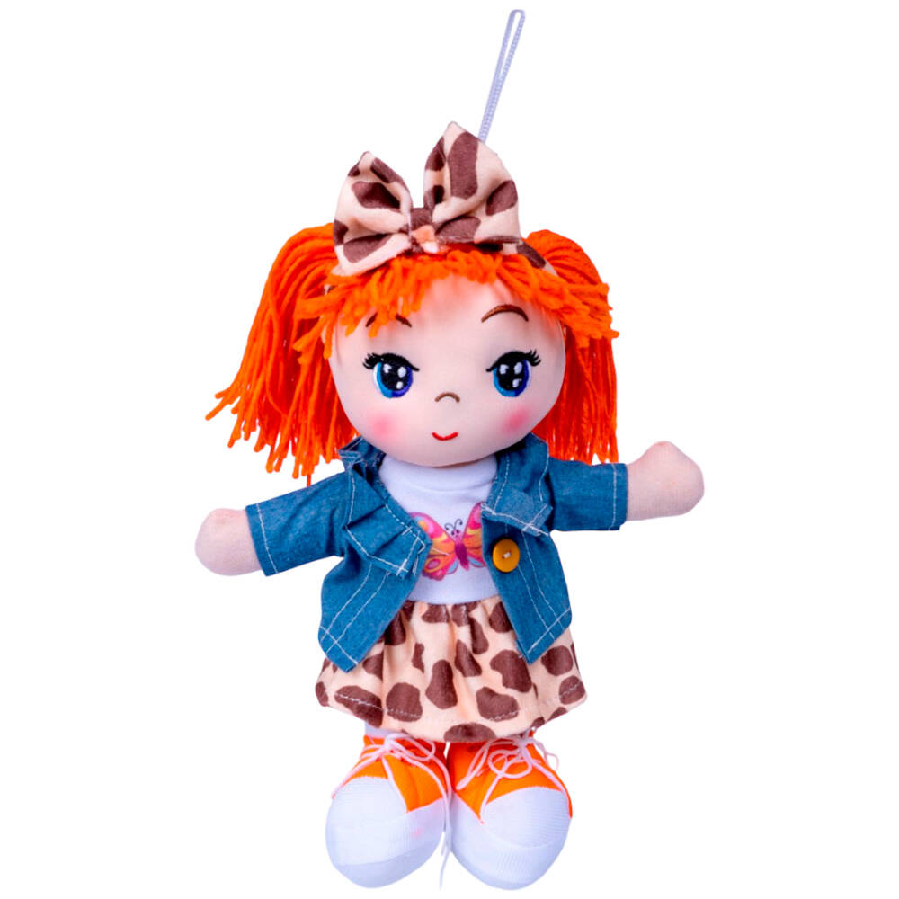 Кукла Oly 26 см Кира оранжевые волосы мягк. ВВ5515