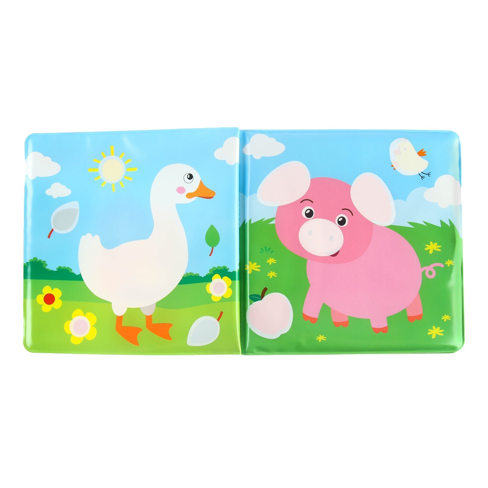 Книжка - раскраска для ванны «Рисуем пальчиками: животные фермы», Крошка Я  5084673 (Вид 5)