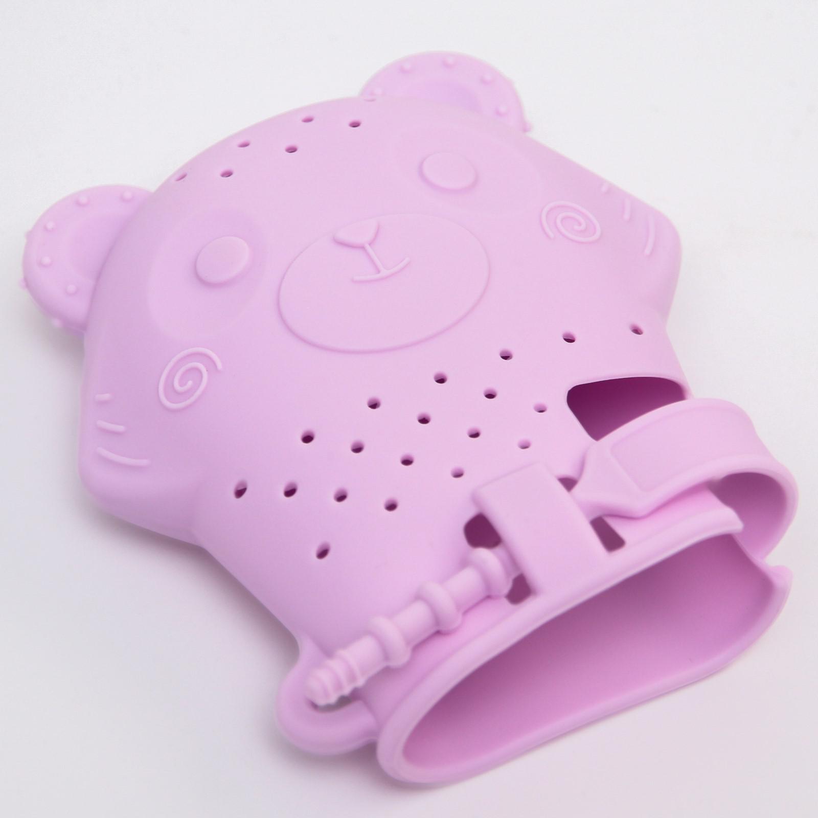Прорезыватель рукавичка «Мишка», силиконовый, цвет фиолетовый 6537257 (Вид 3)