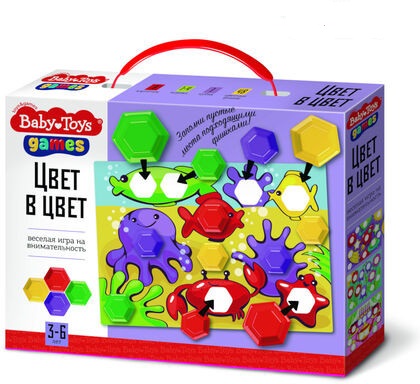 Игра настольная Цвет в цвет серия Baby Toys Games арт.04377 (Вид 1)