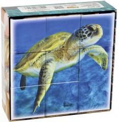 Кубики Обитатели морей (без обклейки) 9 шт (Вид 1)