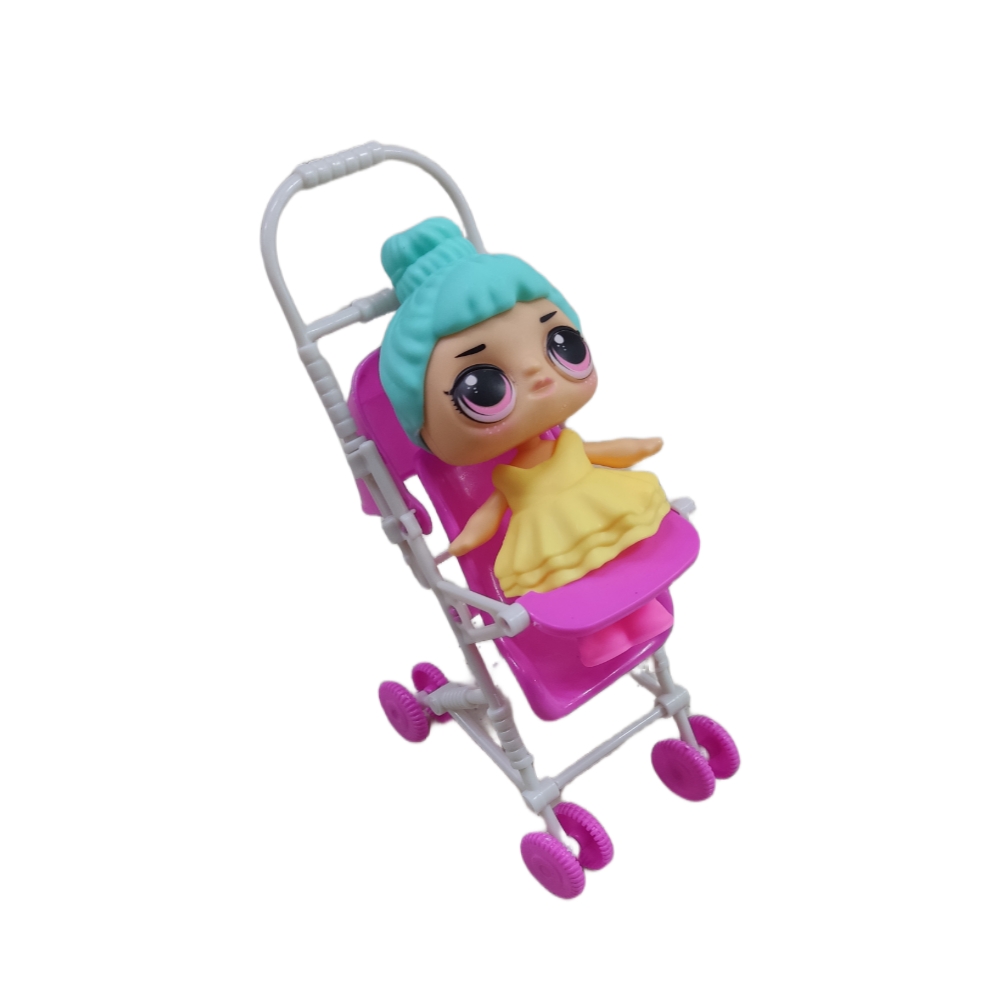 Кукла лол в пакете с коляской