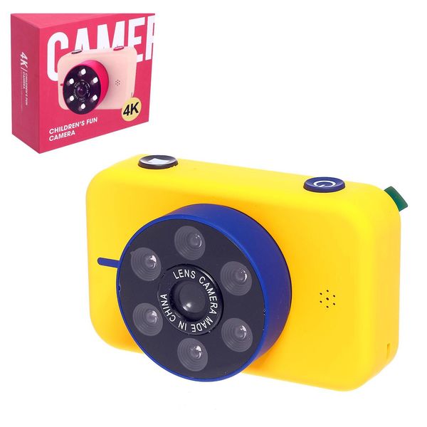 Детский фотоаппарат Профи камера, цвета жёлтый 5984439 (Вид 1)