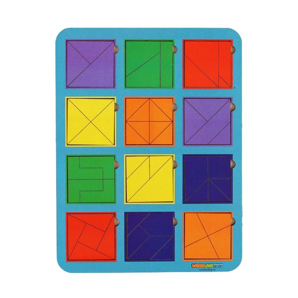 Рамка вкладыш Сложи квадрат, Никитин, 12 квадратов, ур. 2, в асс-те (Вид 1)