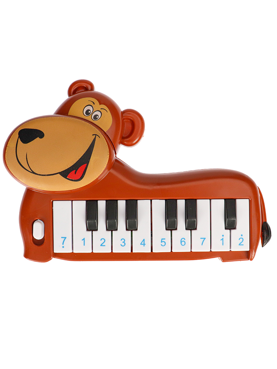 Детское пианино (19,5 см) Мишка (16 клавиш,звук,в пакете) (Арт. 1688855)