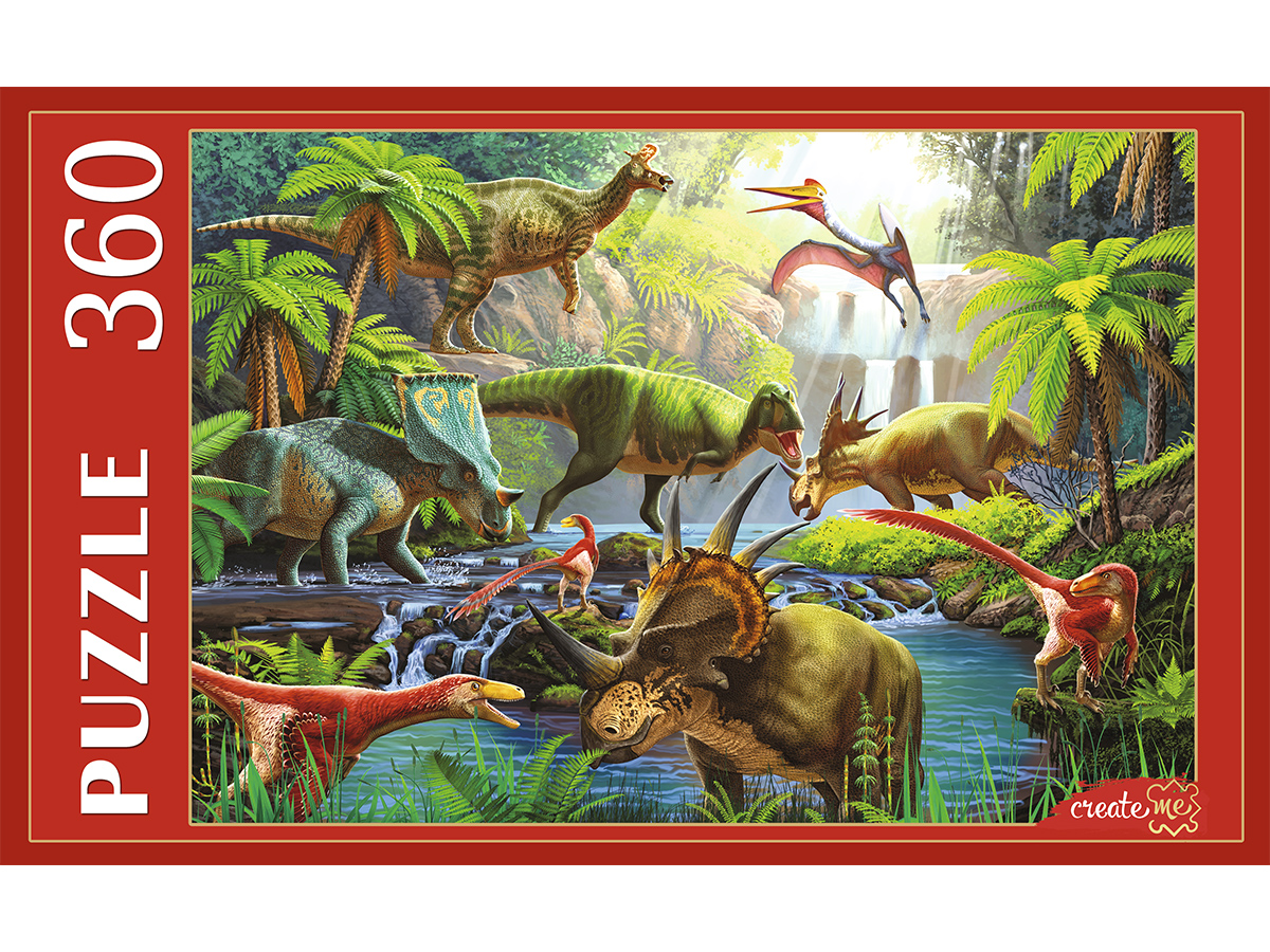 ПАЗЛЫ 360 элементов.  Мир динозавров №21    Х360-4697