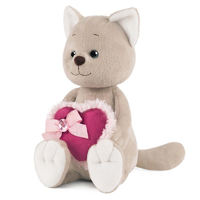 Романтичный Котик с Розовым Сердечком 20 см MT-GU022020-1-20 ДСВ!