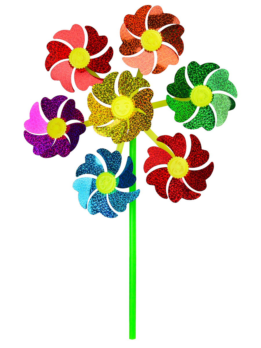 Серия Веселые забавы: Ветерок (30 см) 7 цветков БЛЕСТЯЩИЙ (в пакете) (Арт. AN02829) (Вид 1)