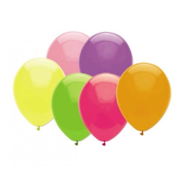 Воздушный шарик Неон ассорти (100 шт.,диаметр 11 дюйм./28 см.) ШВ-6337