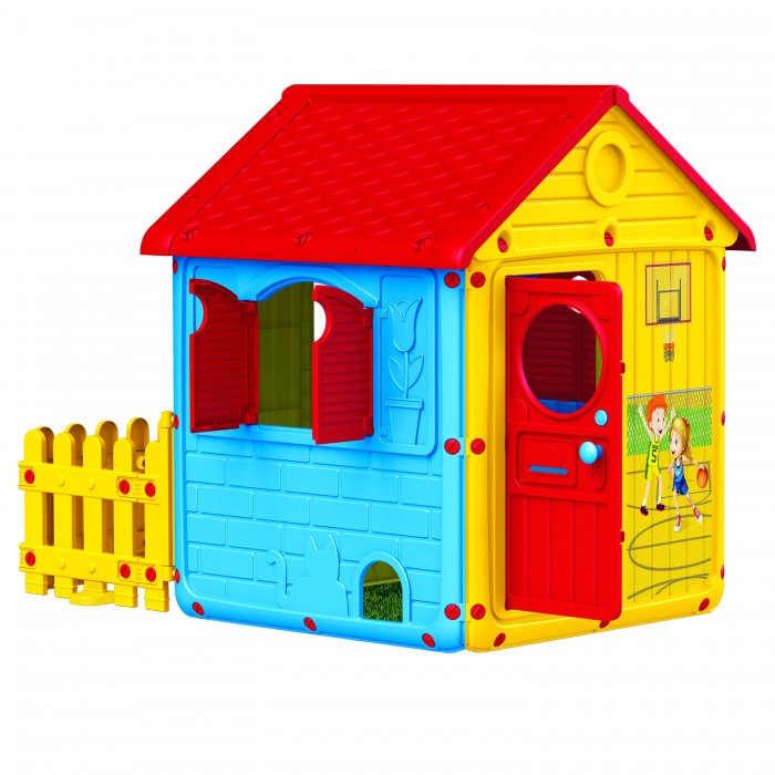 Игрушка Домик игровой DOLU My 1st House, с забором