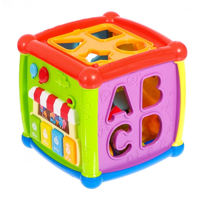 ZABIAKA Развивающая игрушка Умный кубик,SL-02975  световые и звуковые эффекты   4484165 (Вид 2)