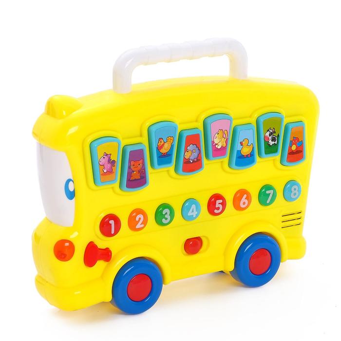 ZABIAKA Развивающая игрушка Весёлый автобус, световые и звуковые эффекты, МИКС   4648409 (Вид 2)