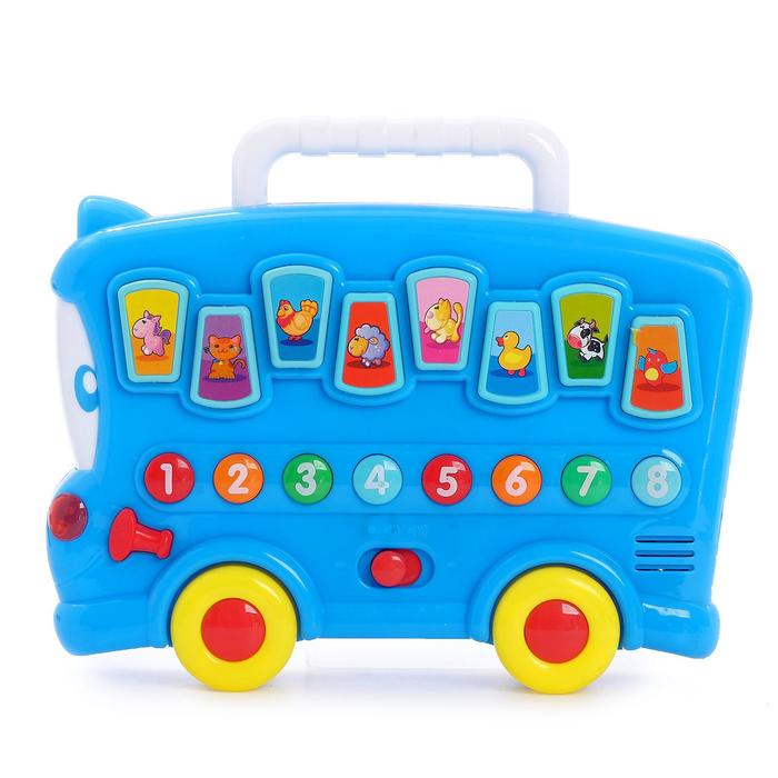 ZABIAKA Развивающая игрушка Весёлый автобус, световые и звуковые эффекты, МИКС   4648409 (Вид 4)