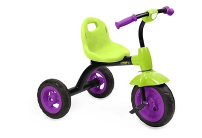 Велосипед трехколесный Ника ВДН1/6 фиолетовый с лимонным