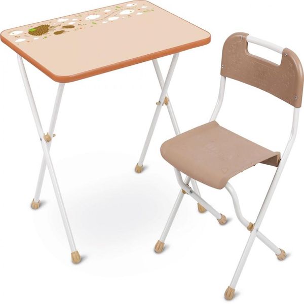 Комплект Алина (стол+стул пластмассовый) детский  складной КА2/Б (Вид 1)