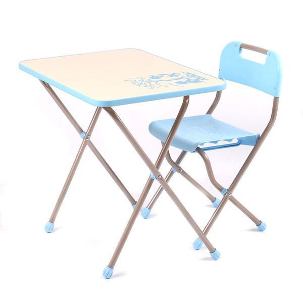 Комплект детской мебели в стиле Ретро, голубой