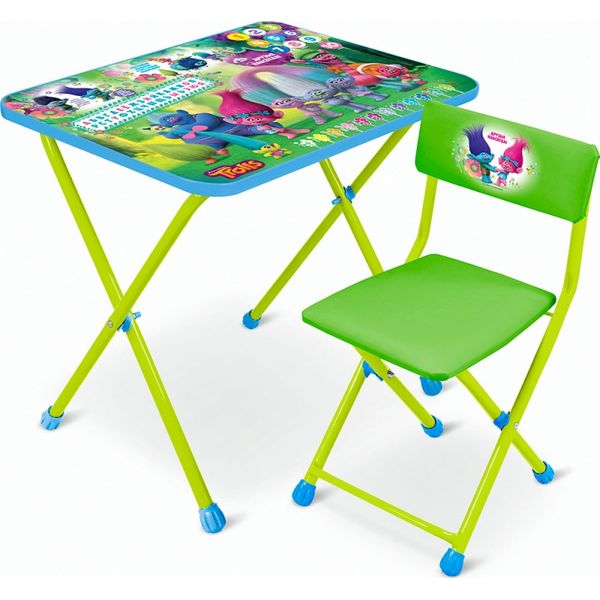 Комплект детской мебели Тролли (стол +стул мягкий моющ.)