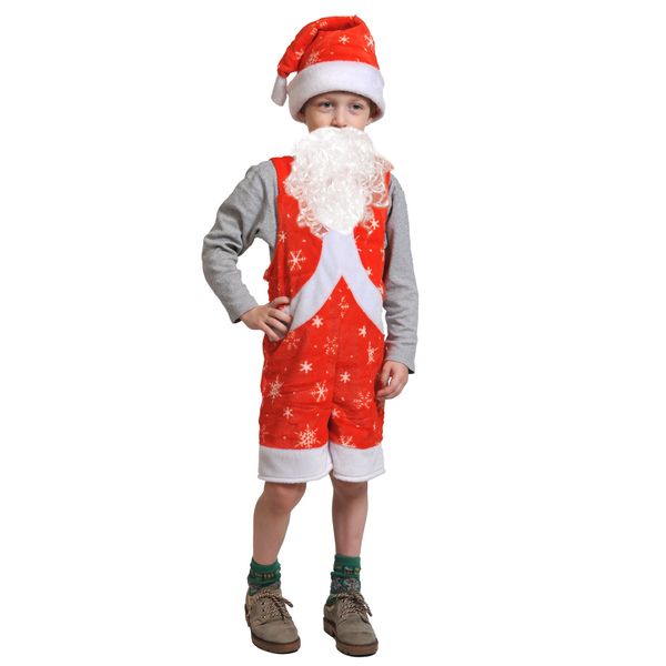 Костюм карнавальный Мистер Санта плюш (3-6 лет, рост 92-122 см)