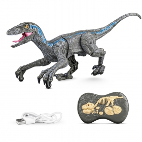Динозавр р/у Mioshi Active Древний хищник: Велоцираптор (45х21 см., подвиж., звук, свет, аккум., с