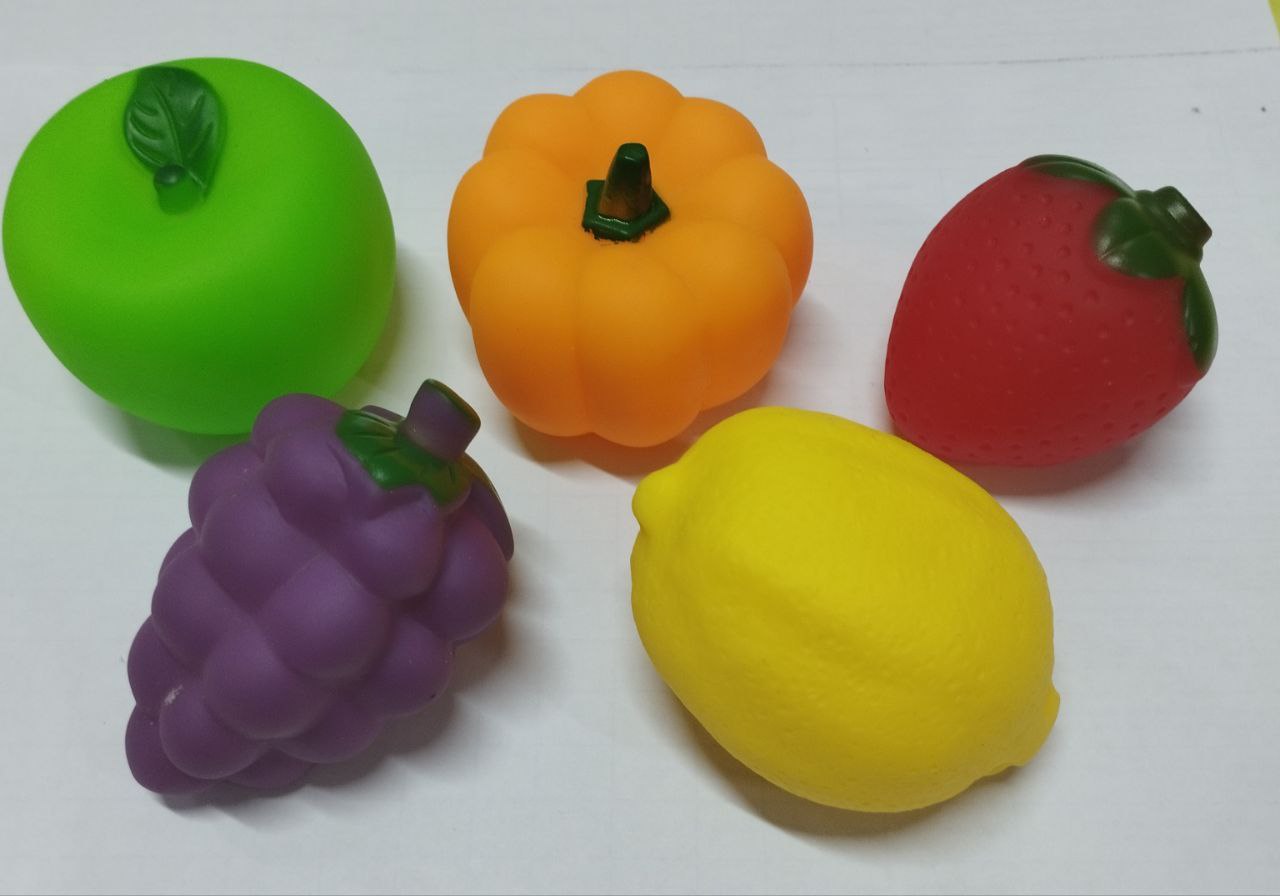 Набор пищалок для купания в сумке фрукты WA-15662 (Вид 1)