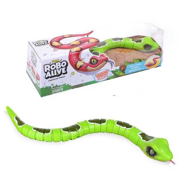 Игрушка Робо-змея зеленая
