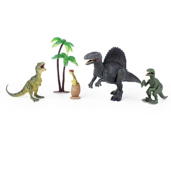 Набор динозавров Mioshi Active Доисторический мир: Спинозавр в долине (4 шт., подвиж., звук, свет) (Вид 2)