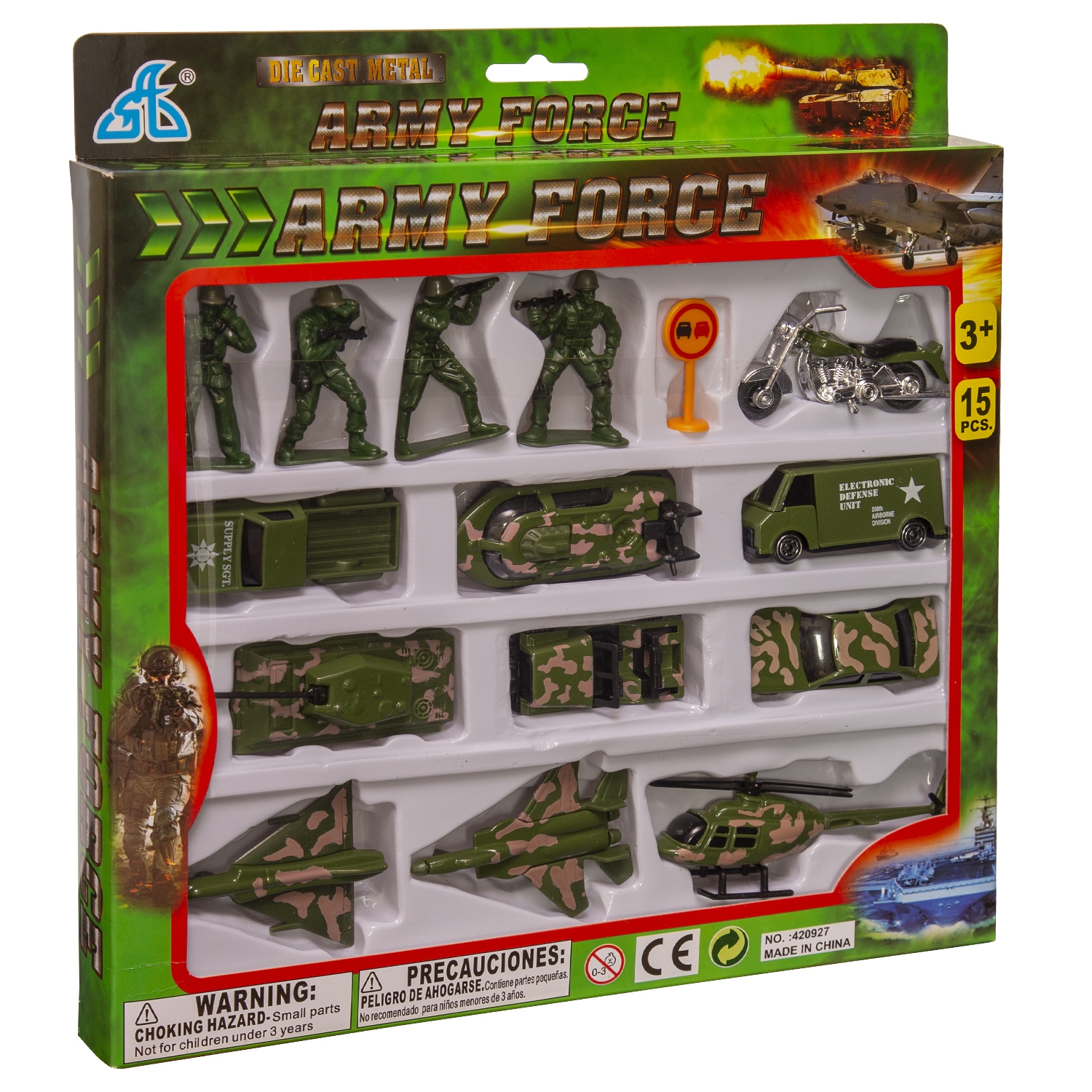 Игровой набор Handers Военная команда (металл, 15 предметов, размер 3-7 см)