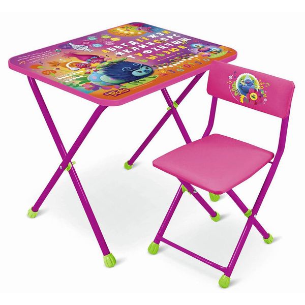 Комплект детской мебели Тролли (стол +стул мягкий моющ.)