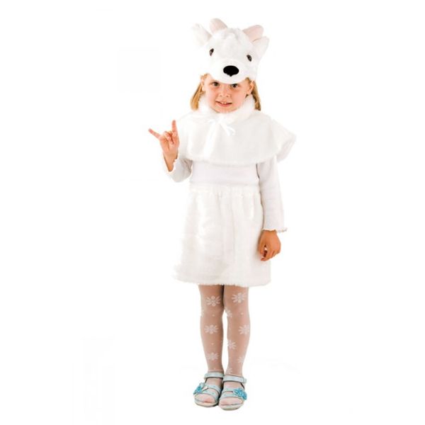 Карнавальный костюм детский Козочка (р-р 30; комплект: платок, головной убор, платье)