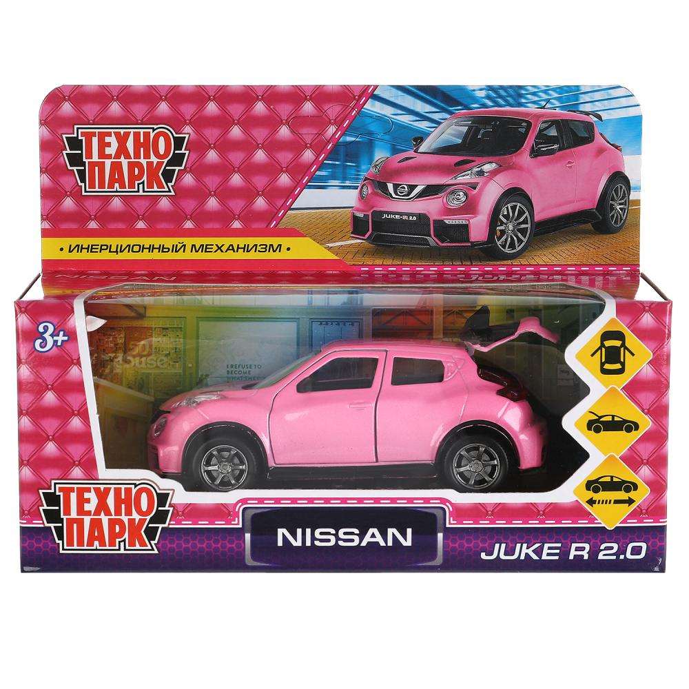Машина металл NISSAN JUKE-R 2.0 длин 12 см, двер, багаж, инер, розовый, кор. Технопарк в кор.2*36шт (Вид 1)