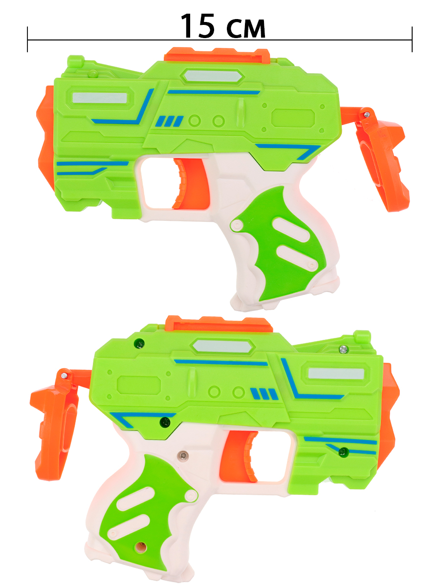 Детское мини оружие-1 с софт-патронами (15см)(6 патронов в компл.,цвет-микс, в пакете) (Арт.2058897) (Вид 3)