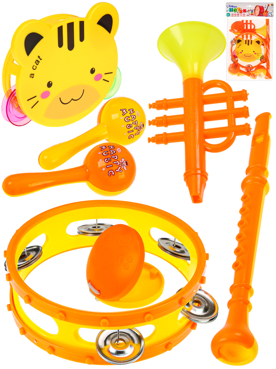 Набор музыкальных инструментов Веселые мелодии (7 предметов,в пакете) (Арт. ИМ-5839)