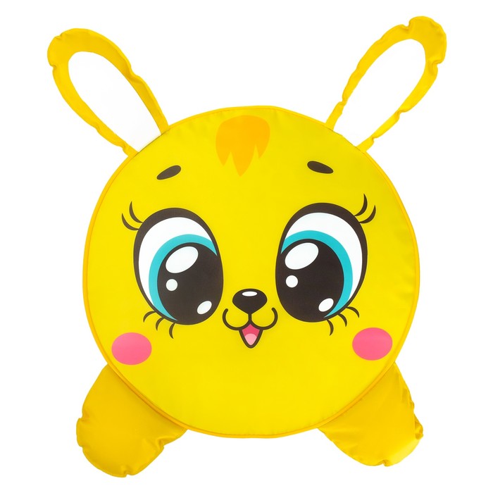 Мягкая игрушка «Пуфик Заяц»  40см х 40см, цвет жёлтый 3903611 (Вид 2)