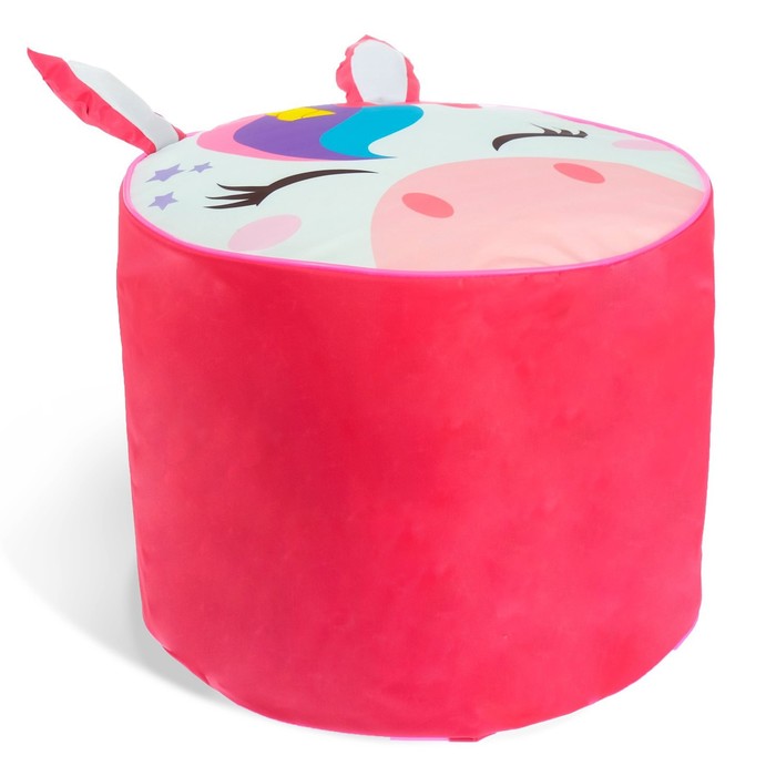 Мягкая игрушка «Пуфик Единорог»  40см х 40см, цвет розовый 3903612 (Вид 3)