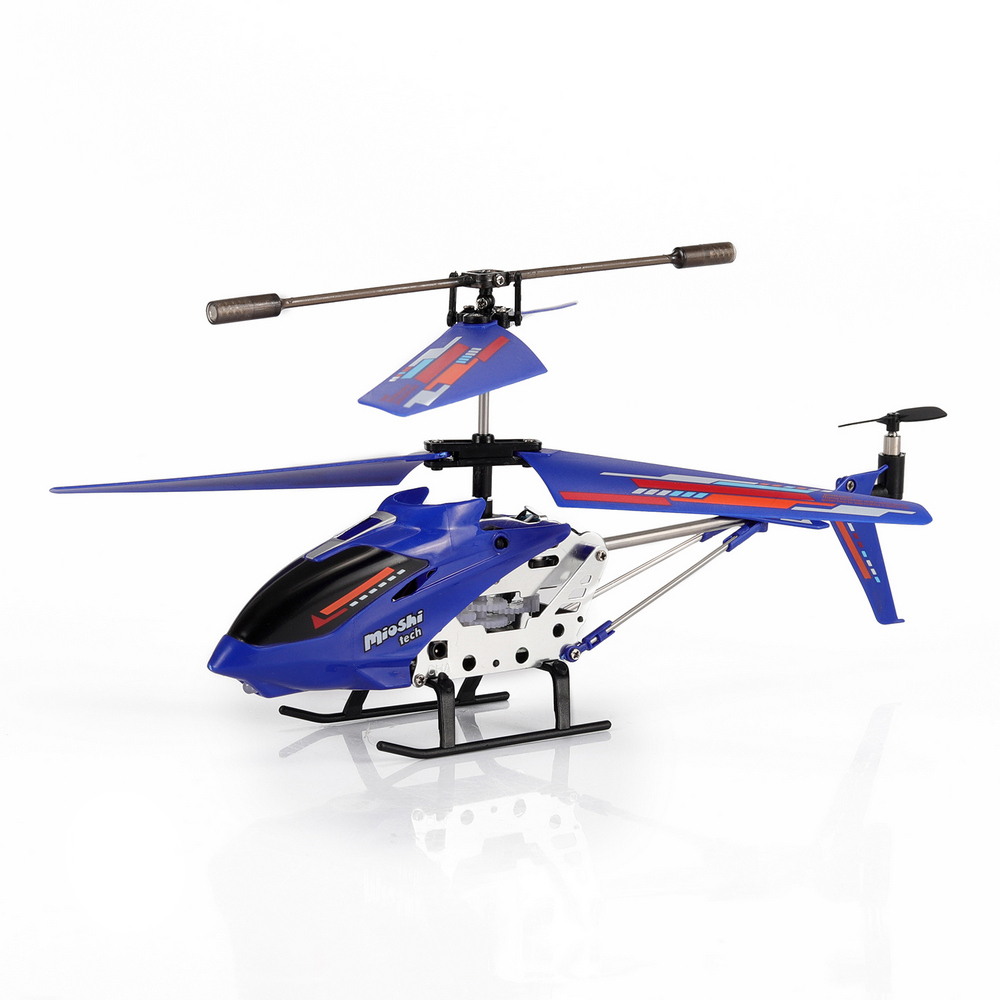 Вертолет и/к Mioshi Tech X22 синий (и/к, 180 мА-ч, 3,5 канала, пластиковый чемоданчик,  гироскоп,  (Вид 1)