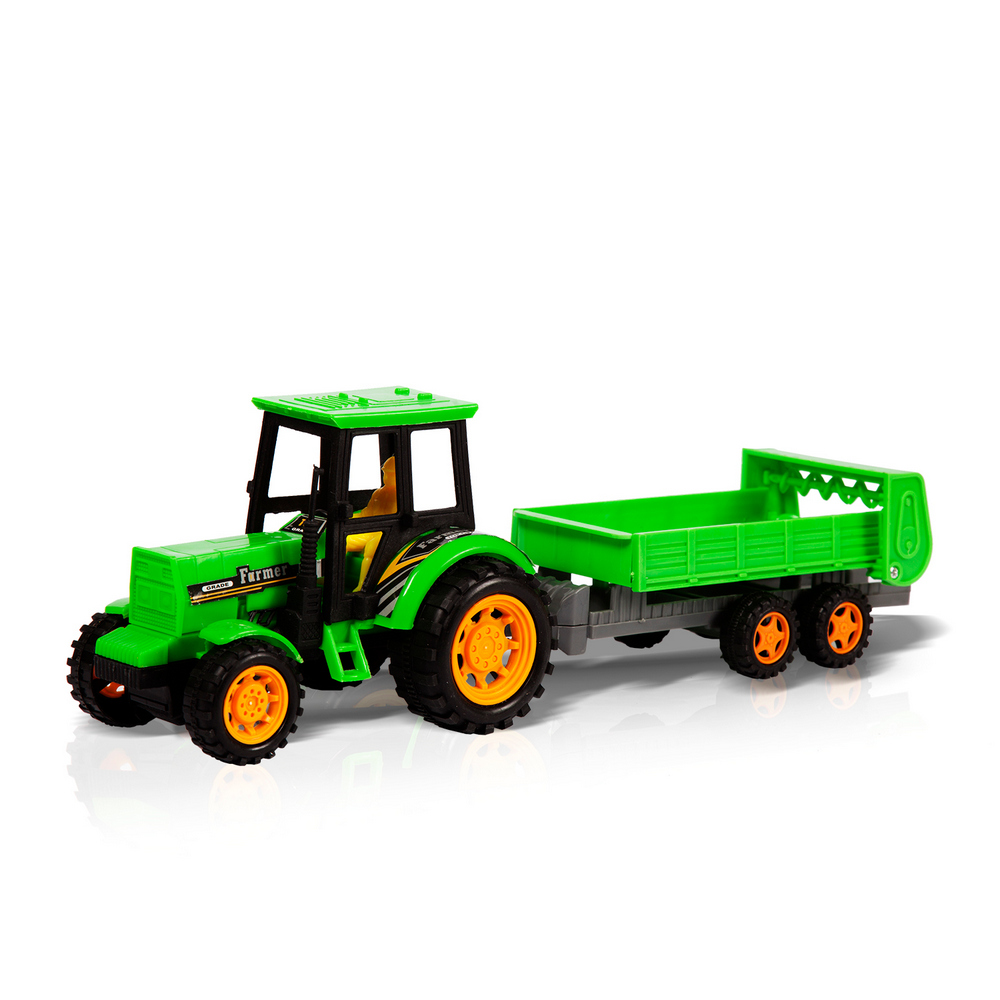 Фрикционная игрушка Handers Трактор с прицепом: Животные на ферме (31,5 см, животн., аксесс.)