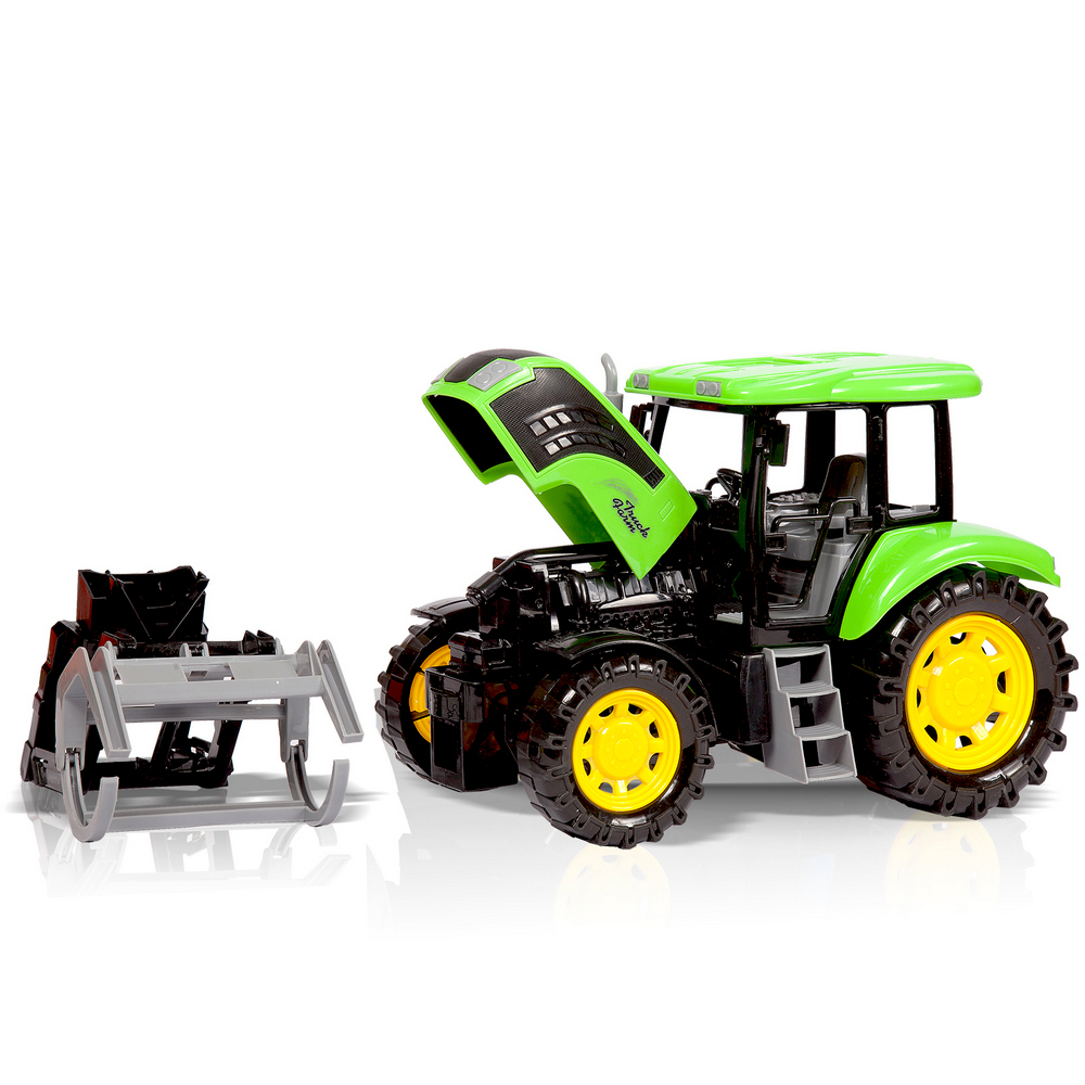 Фрикционная игрушка Handers Трактор с ковшом для брёвен (43 см, подвижн. детали) (Вид 1)
