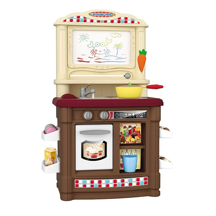 Игровой набор-кухня BE IN FUN Кухня художника (сборный, 52х75 см, функц.кран с водой, доска с флом