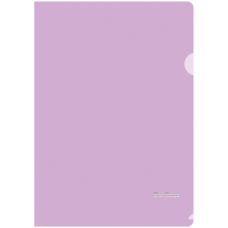 Папка-уголок Berlingo Starlight, А4, 180мкм, прозрачная фиолетовая 275428