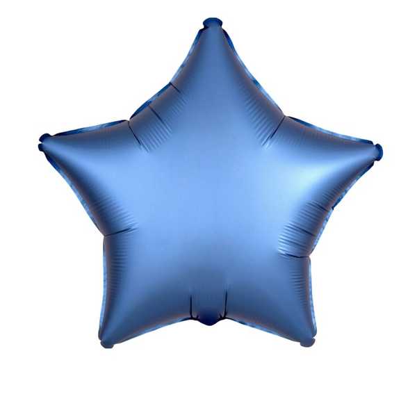 Шар фольгированный 10 Звезда, матовый, цвет синий   3844948   
