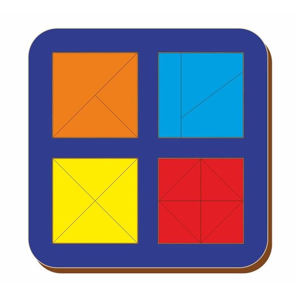 Рамка вкладыш Сложи квадрат, Никитин, 3 квадрата, ур.2, в асс-те (Вид 2)