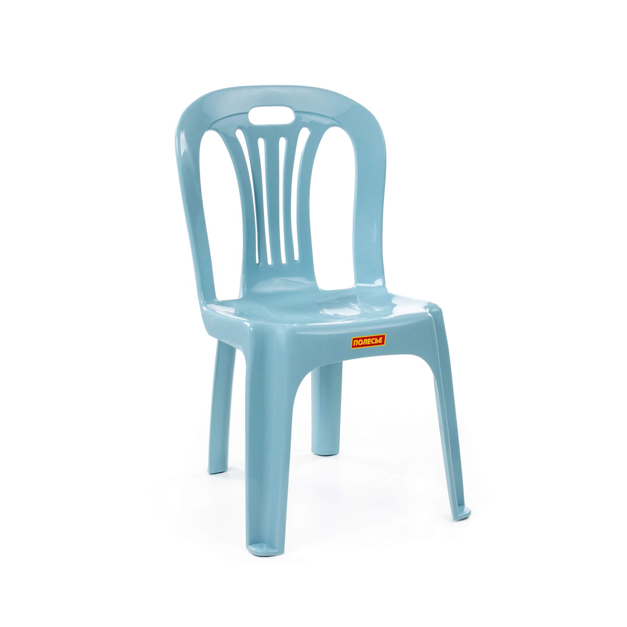 арт 07442, Детский стул №1, 335х315х560 мм (дымчато-голубой) (Вид 2)