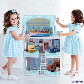 Кукольный домик Вивьен Бэль, для кукол до 30 см (7 предметов мебели и интерьера) (Вид 1)