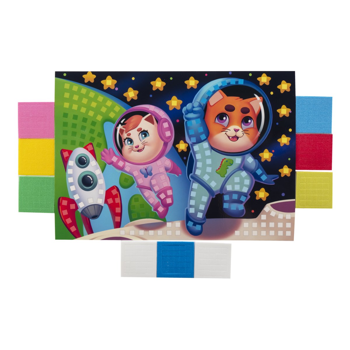 Кэ-028 Мягкая мозаика из ЭВА (большой набор) Космонавты (Вид 2)