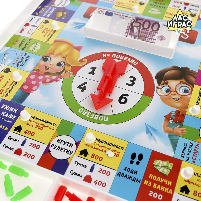 Настольная экономическая игра Money Polys для детей   4505536 (Вид 2)