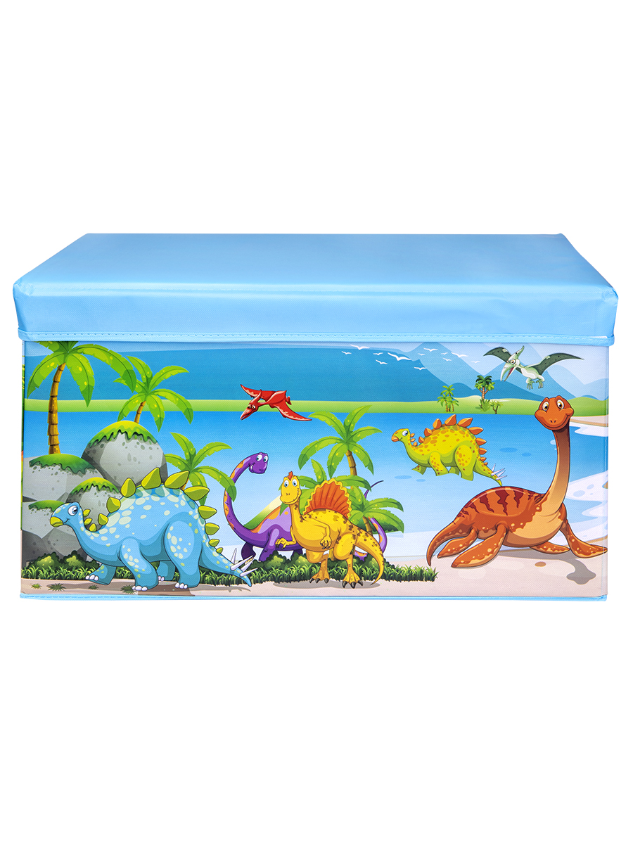 Контейнер для хранения детских игрушек, 61х31х35 см, Динозаврики (арт. ZW35/1) (Вид 1)