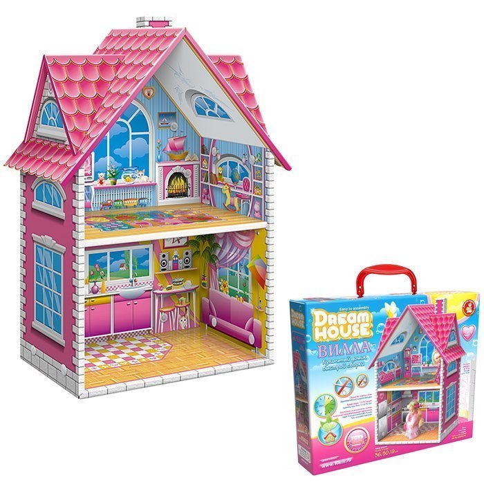 Кукольный домик быстрой сборки DREAM HOUSE Вилла арт.03632 (Вид 1)