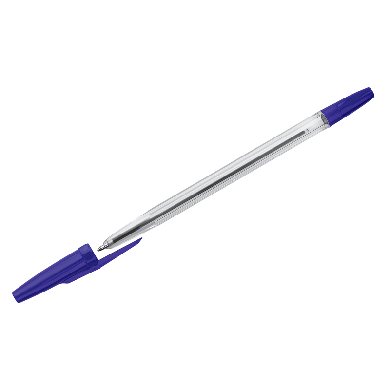 Ручка шариковая OfficeSpace синяя, 0,7мм, штрихкод (Вид 1)