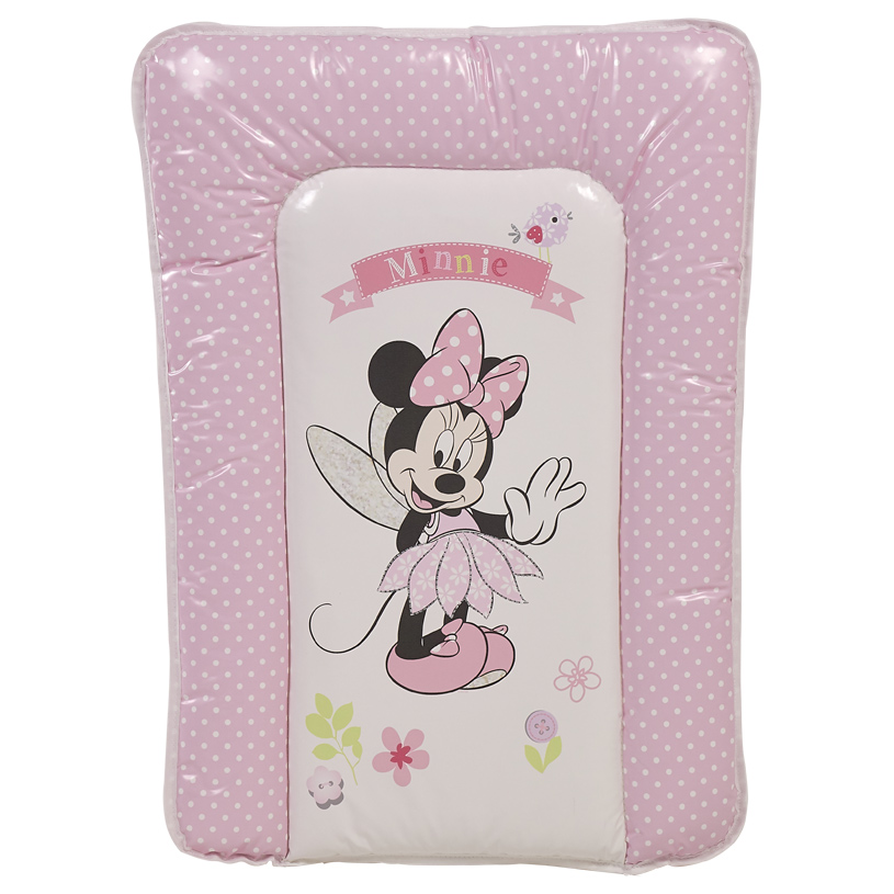 Доска пеленальная мягкая Polini Kids Disney baby Минни Маус Фея 70х50, розовый